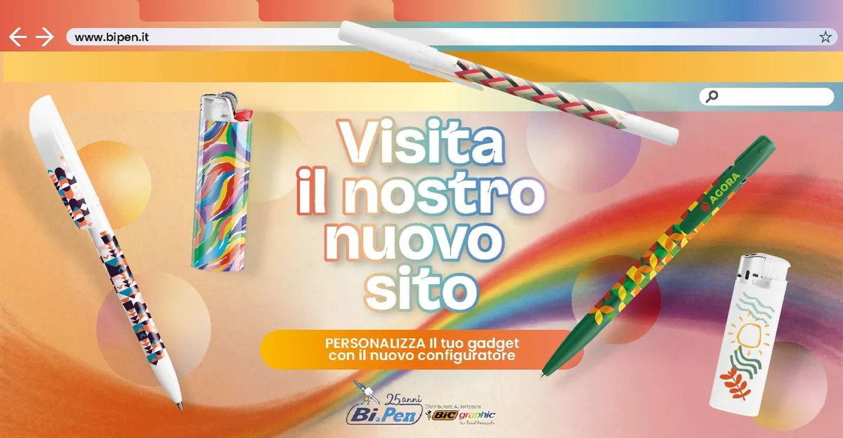 Online il nuovo sito Bipen.it: crea le tue Penne BIC Personalizzate