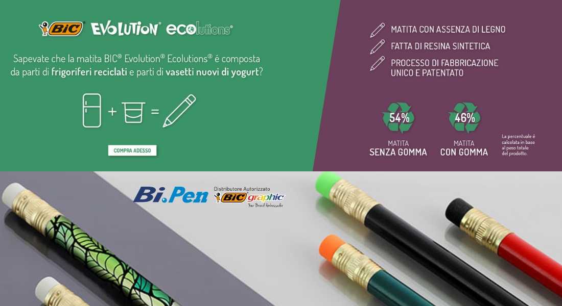 Matite bic evolution ecolutions, più eco non si può