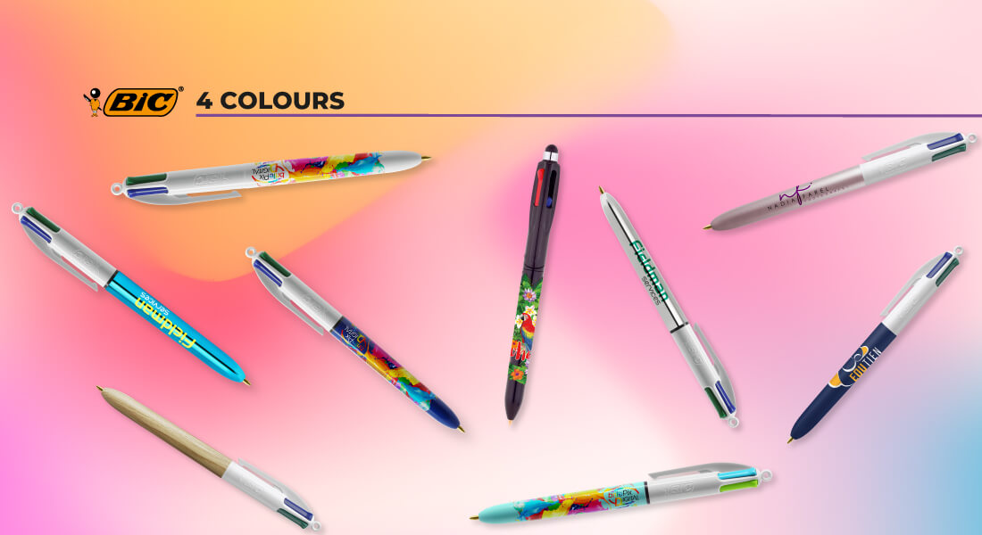 Perché personalizzare l'iconica penna bic 4 colours