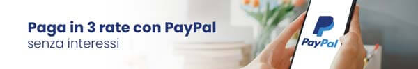 paga in 3 rate senza interessi con PayPal